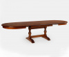 Стол ГРАНД из массива березы, Темный орех